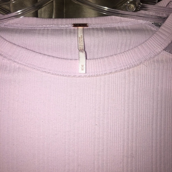 Lace ruffle sleeve Free People top New - Picture 3 of 3